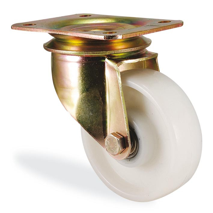 6102 PAR 100 | 100 mm Plated Polyamide (PA6) Roller Bearings Swivel Caster